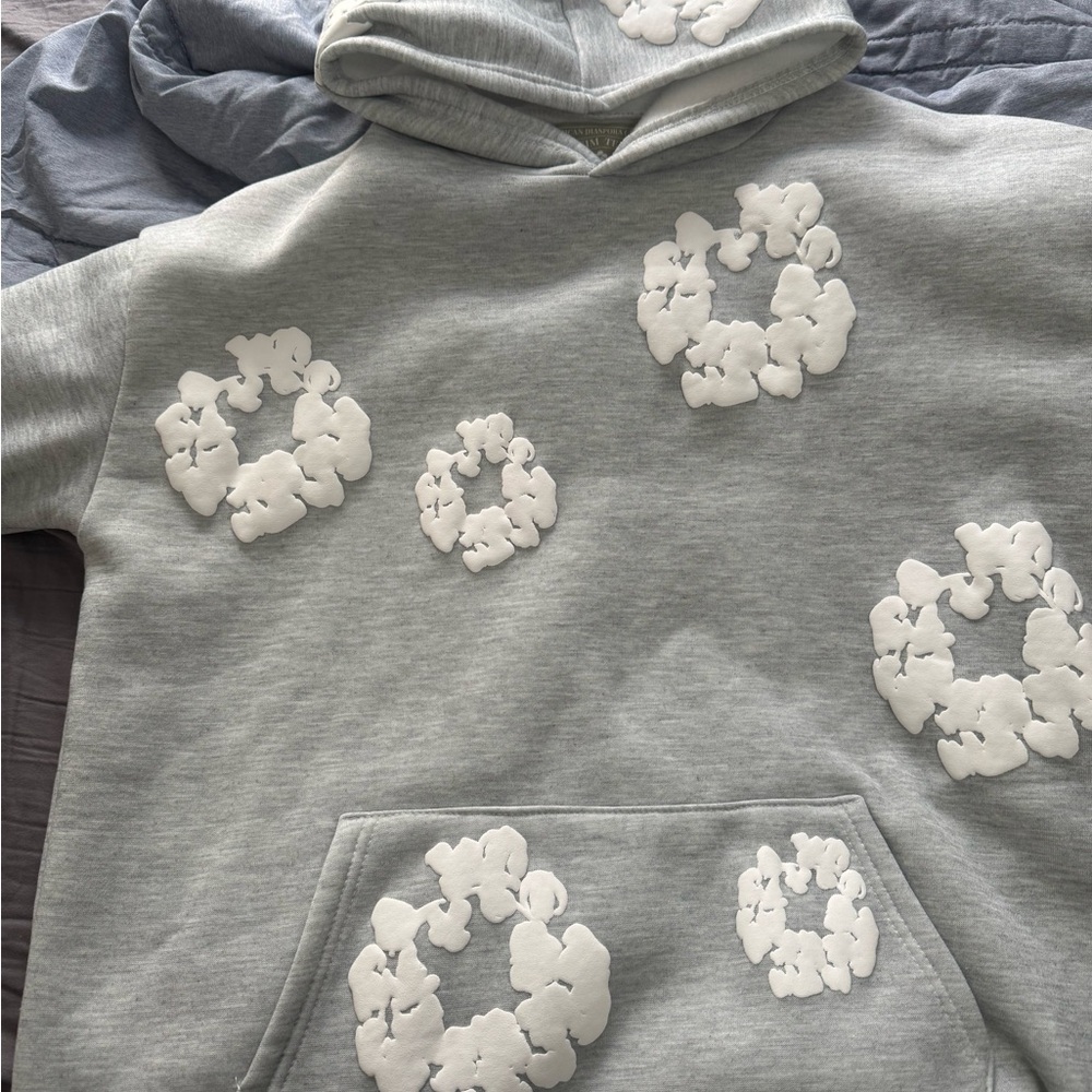 Grey Denim tears hoodie and pants (willing to sell separately). New and unused.
